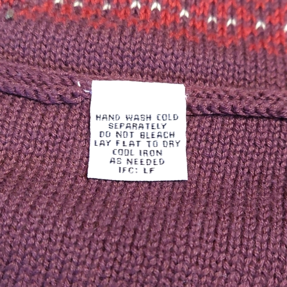 Colorful cotton sweater vest, size M - Picture 5 of 6